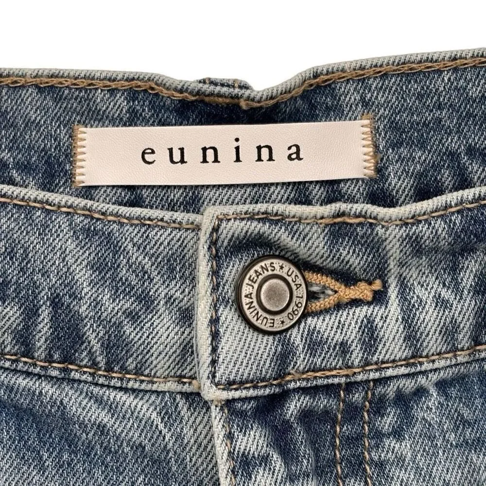 Eunina Codi High Rise Dad‎ Jean Distressed Size 32/13 NWT